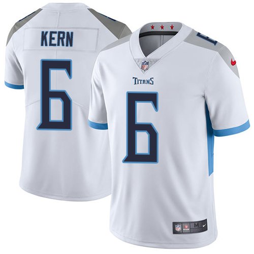 Nike Titans #6 Brett Kern White Stitched NFL Vapor Untouchable Limited Jersey - TNT98