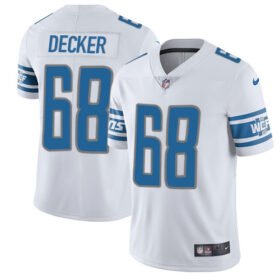 Nike Lions #68 Taylor Decker White Stitched NFL Vapor Untouchable Limited Jersey - DTL283