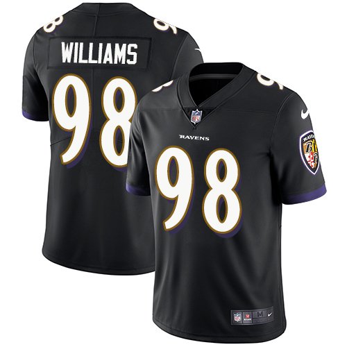 Nike Ravens #98 Brandon Williams Black Alternate Stitched NFL Vapor Untouchable Limited Jersey - BRJ163