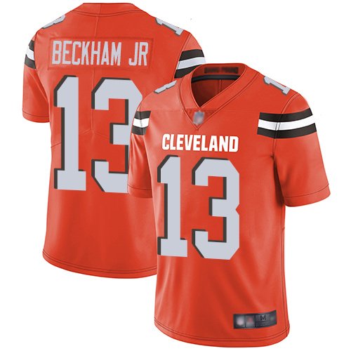 Nike Browns #13 Odell Beckham Jr Orange Alternate Stitched NFL Vapor Untouchable Limited Jersey - CLB251