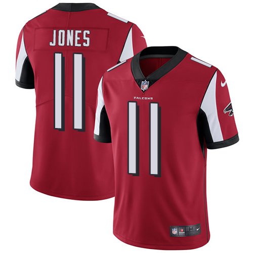 Nike Falcons #11 Julio Jones Red Team Color Stitched NFL Vapor Untouchable Limited Jersey - AFJ213