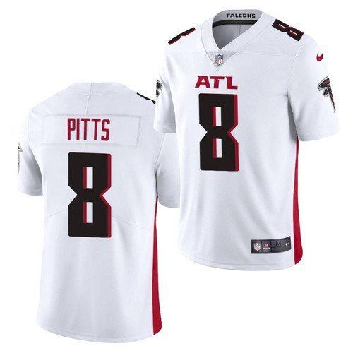 White Atlanta Falcons #8 Kyle Pitts 2021 NFL DraftVapor Untouchable Limited Stitched Jersey - AFJ232
