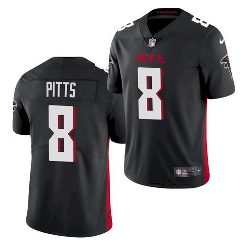 Black Atlanta Falcons #8 Kyle Pitts 2021 NFL Draft  Vapor Untouchable Limited Stitched Jersey - AFJ226