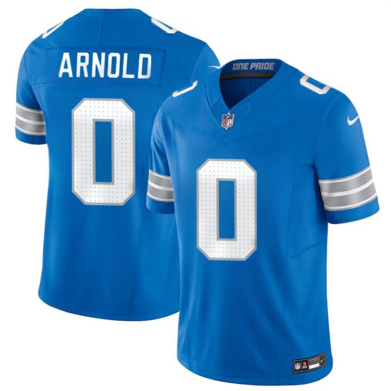 New Blue Detroit Lions #0 Terrion Arnold 2024 Draft F.U.S.E. Vapor Limited Stitched Jersey - DTL228