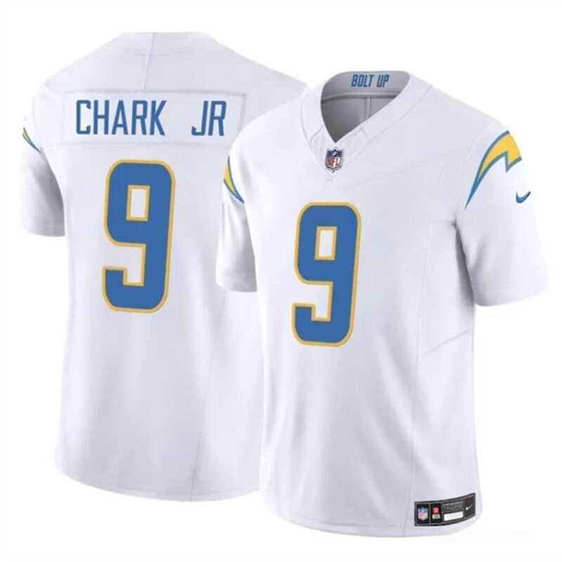 White Los Angeles Chargers #9 DJ Chark Jr 2024 F.U.S.E Vapor Limited Stitched Football Jersey - LCJ271