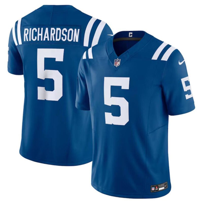 Blue Indianapolis Colts #5 Anthony Richardson 2023 F.U.S.E Vapor Untouchable Stitched Football Jersey - IDC121