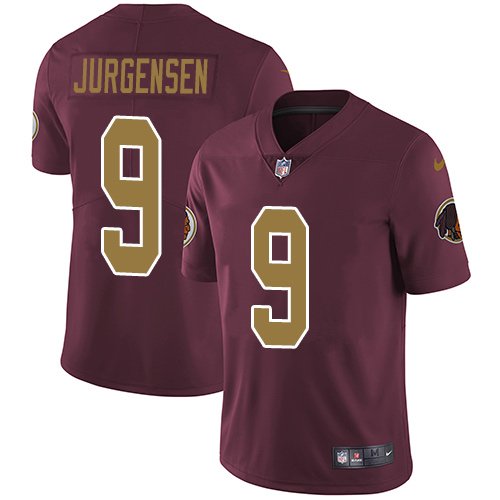 Nike Redskins #9 Sonny Jurgensen Burgundy Red Alternate Stitched NFL Vapor Untouchable Limited Jersey - WAC118