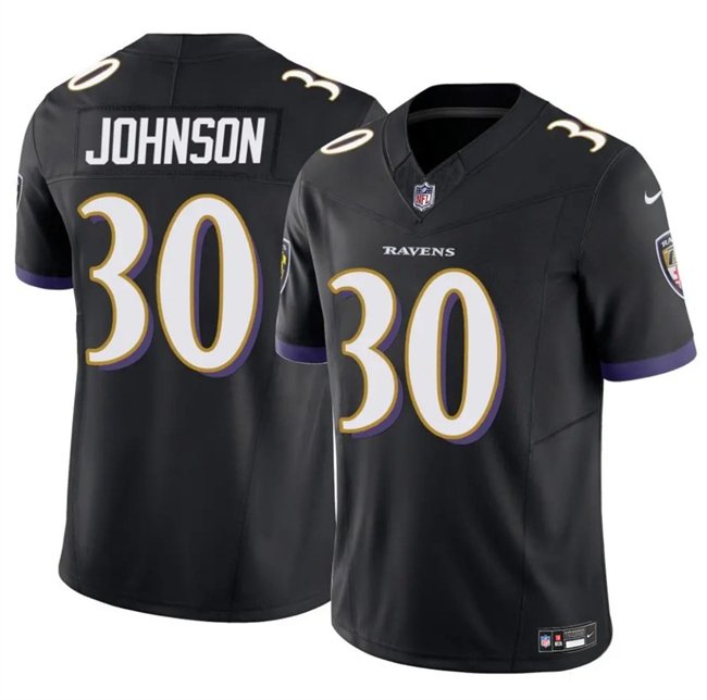 Black Baltimore Ravens #30 D'Ernest Johnson 2025 F.U.S.E Vapor Limited Football Jersey - BRJ50