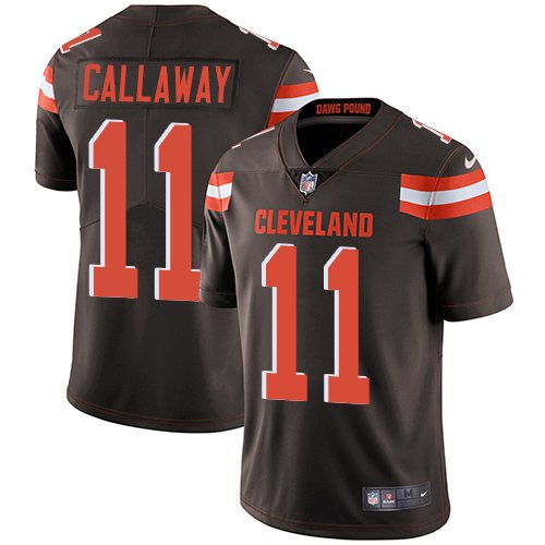 Nike Browns #11 Antonio Callaway Brown Team Color Stitched NFL Vapor Untouchable Limited Jersey - CLB234