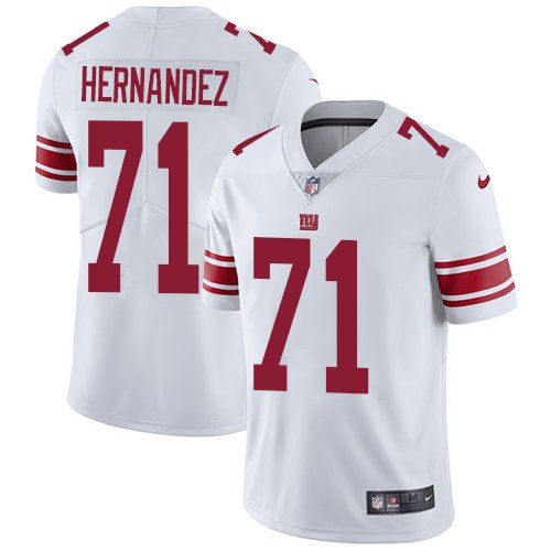 Nike Giants #71 Will Hernandez White Stitched NFL Vapor Untouchable Limited Jersey - NYG135