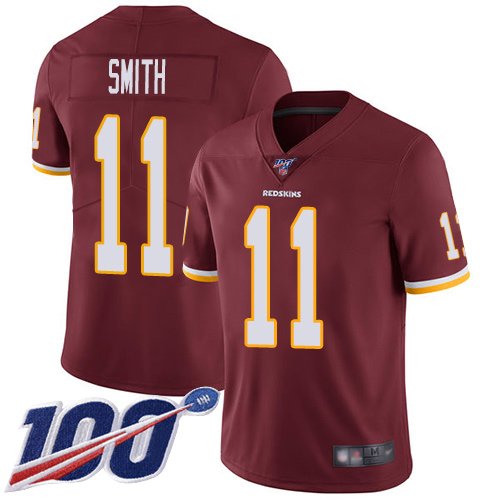 Nike Redskins #11 Alex Smith Burgundy Red Team Color Stitched NFL 100th Season Vapor Limited Jersey - WAC46