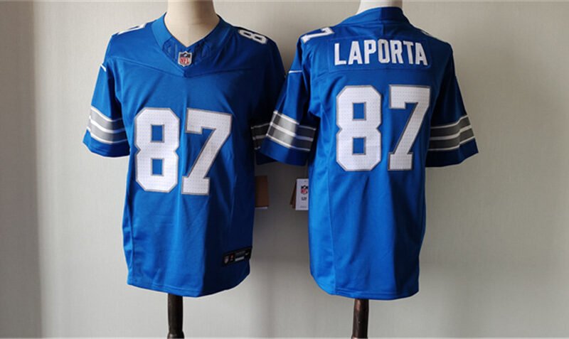 Blue Detroit Lions #87 Sam LaPorta 2024 F.U.S.E. Vapor Limited Stitched Jersey - DTL313