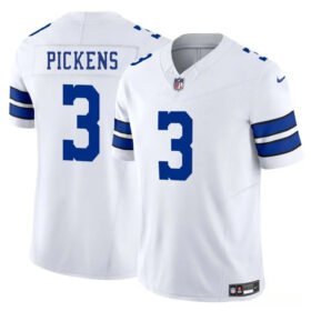 White Dallas Cowboys #3 George pickens 2025 F.U.S.E Vapor Untouchable Limited Stitched Football Jersey - DLC207