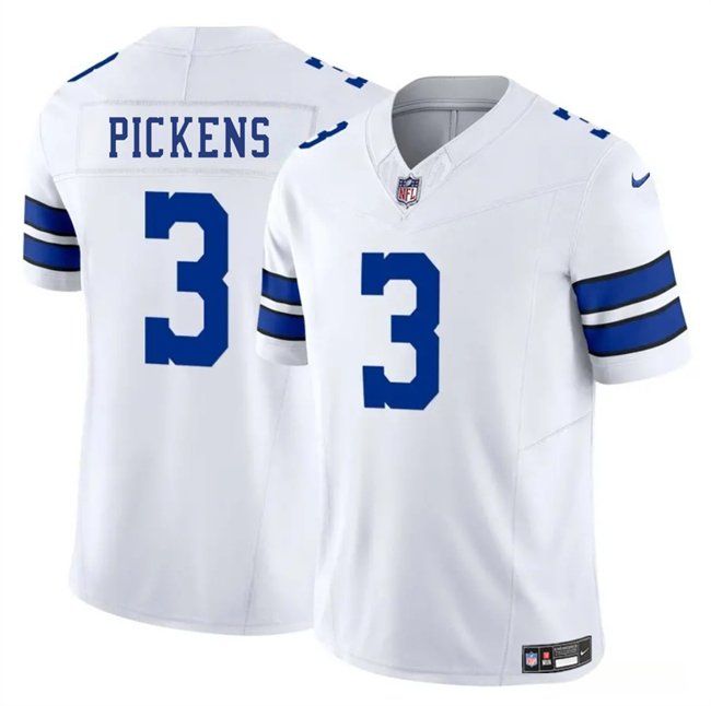 White Dallas Cowboys #3 George pickens 2025 F.U.S.E Vapor Untouchable Limited Stitched Football Jersey - DLC207