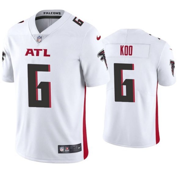 White Atlanta Falcons #6 Younghoe Koo New Vapor Untouchable Limited Stitched Jersey - AFJ173