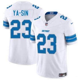 White Detroit Lions #23 Rock Ya-Sin 2025 F.U.S.E. Vapor Limited Stitched Jersey - DTL41