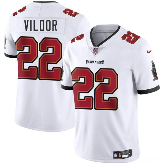 White Tampa Bay Buccaneers #22 Kindle Vildor Vapor Limited Stitched Jersey - TBB88