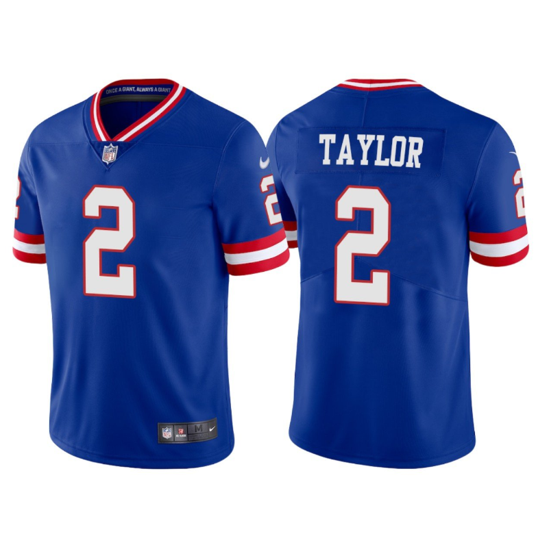 Royal New York Giants #2 Tyrod Taylor Vapor Untouchable Classic Retired Player Stitched Game Jersey - NYG79