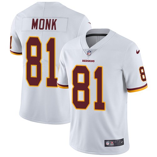 Nike Redskins #81 Art Monk White Stitched NFL Vapor Untouchable Limited Jersey - WAC155