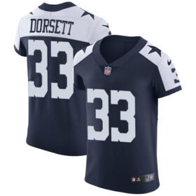 Nike Cowboys #33 Tony Dorsett Navy Blue Thanksgiving Stitched NFL Vapor Untouchable Throwback Elite Jersey - DLC332