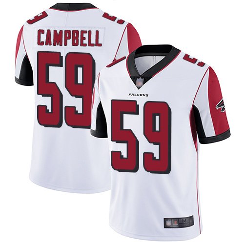Nike Falcons #59 De'Vondre Campbell White Stitched NFL Vapor Untouchable Limited Jersey - AFJ15