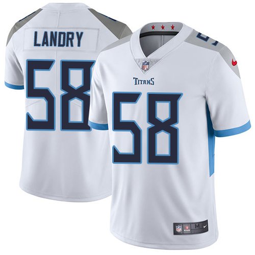 Nike Titans #58 Harold Landry White Stitched NFL Vapor Untouchable Limited Jersey - TNT114