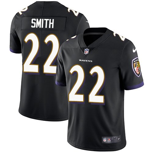 Nike Ravens #22 Jimmy Smith Black Alternate Stitched NFL Vapor Untouchable Limited Jersey - BRJ191