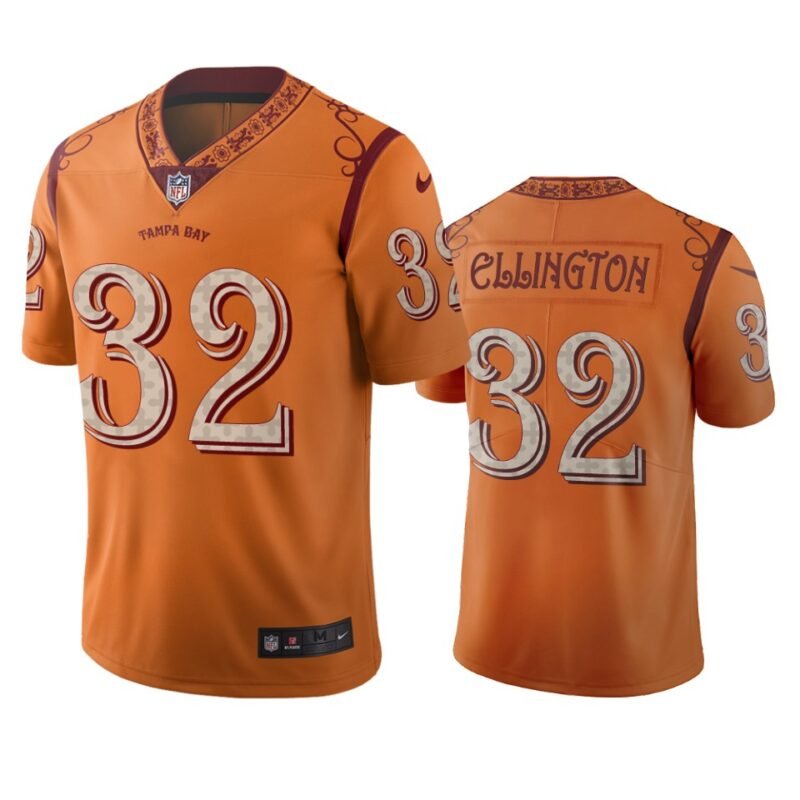 Tampa Bay Buccaneers #32 Andre Ellington Orange Vapor Limited City Edition Jersey - TBB138