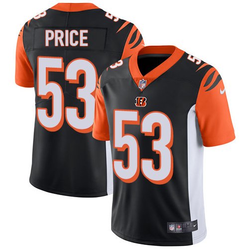 Nike Bengals #53 Billy Price Black Team Color Stitched NFL Vapor Untouchable Limited Jersey - CCB298