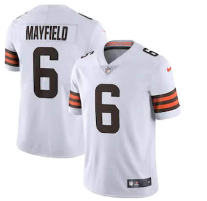 Cleveland Browns #6 Baker Mayfield New White Vapor Untouchable Limited NFL Stitched Jersey - CLB57