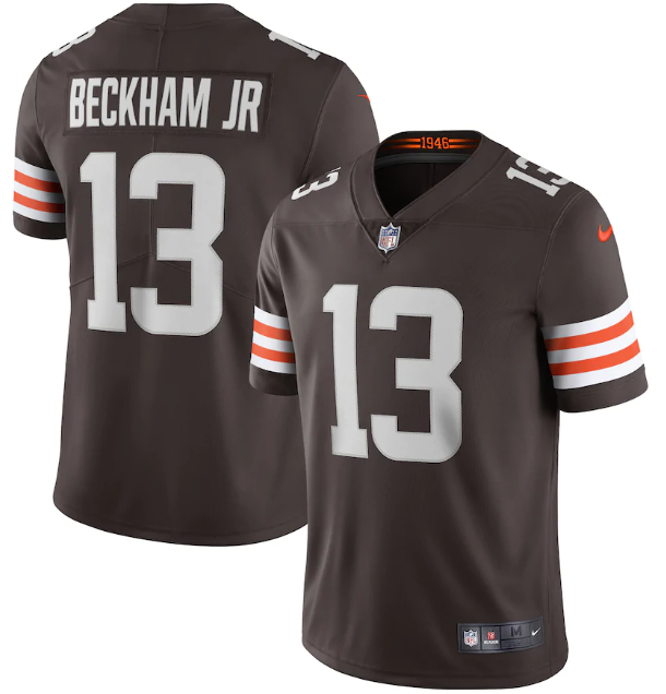 Cleveland Browns #13 Odell Beckham Jr. New Brown Vapor Untouchable Limited NFL Stitched Jersey - CLB162