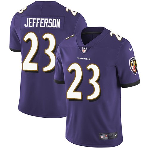 Nike Ravens #23 Tony Jefferson Purple Team Color Stitched NFL Vapor Untouchable Limited Jersey - BRJ233