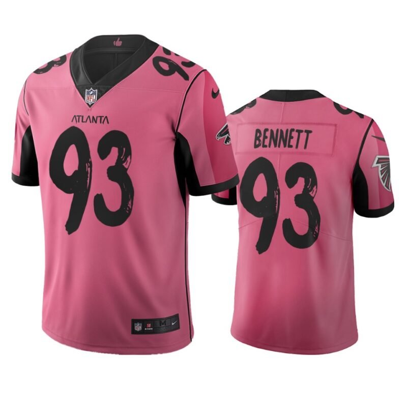 Atlanta Falcons #93 Michael Bennett Pink Vapor Limited City Edition NFL Jersey - AFJ70