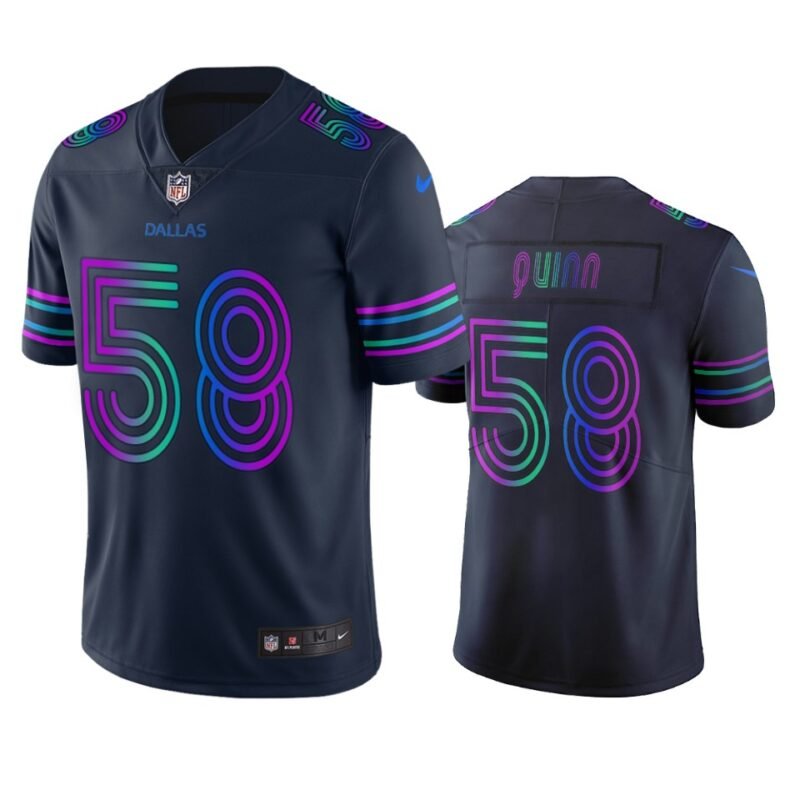 Dallas Cowboys #58 Robert Quinn Navy Vapor Limited City Edition NFL Jersey - DLC87