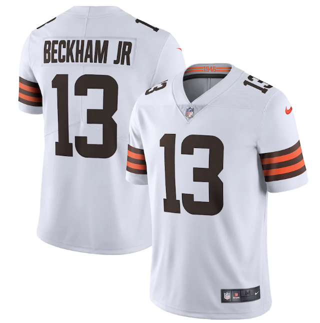 Cleveland Browns #13 Odell Beckham Jr. New White Vapor Untouchable Limited NFL Stitched Jersey - CLB06