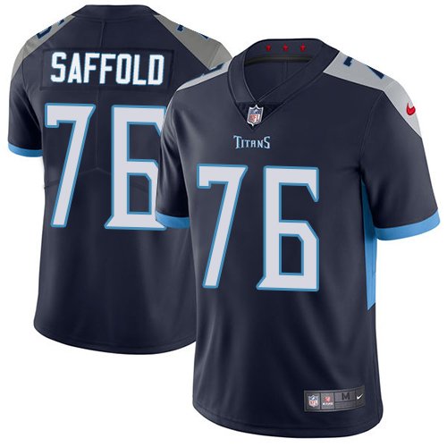 Nike Titans  #76 Rodger Saffold Navy Blue Team Color Stitched NFL Vapor Untouchable Limited Jersey - TNT87