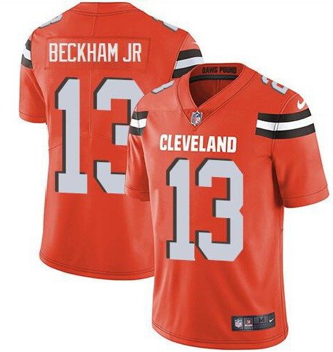Cleveland Browns #13 Odell Beckham Jr. Orange Vapor Untouchable Limited Stitched NFL Jersey - CLB247