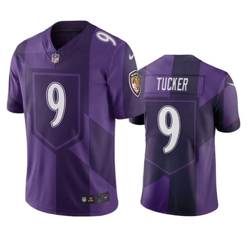 Baltimore Ravens #9 Justin Tucker Purple Vapor Limited City Edition NFL Jersey - BRJ323