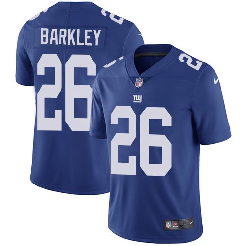 Nike Giants #26 Saquon Barkley Royal Blue Team Color Stitched NFL Vapor Untouchable Limited Jersey - NYG300