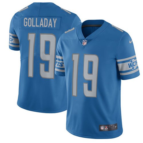 Lions #19 Kenny Golladay Blue Vapor Untouchable Limited Stitched NFL Jersey - DTL75