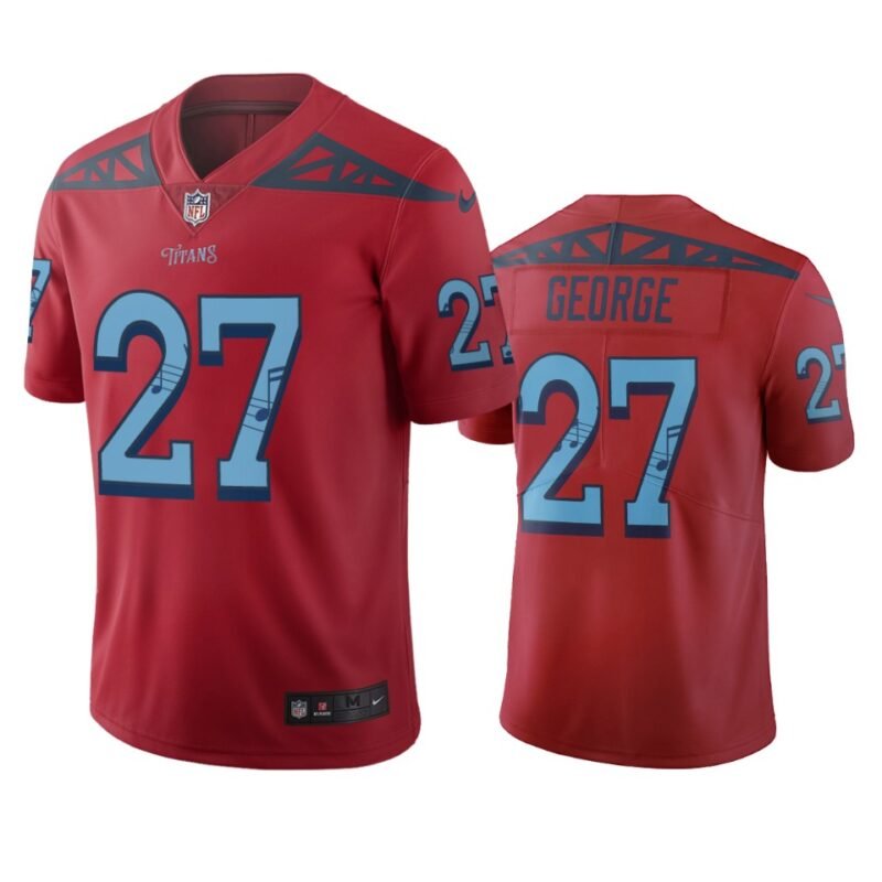 Tennessee Titans #27 Eddie George Red Vapor Limited City Edition NFL Jersey - TNT19