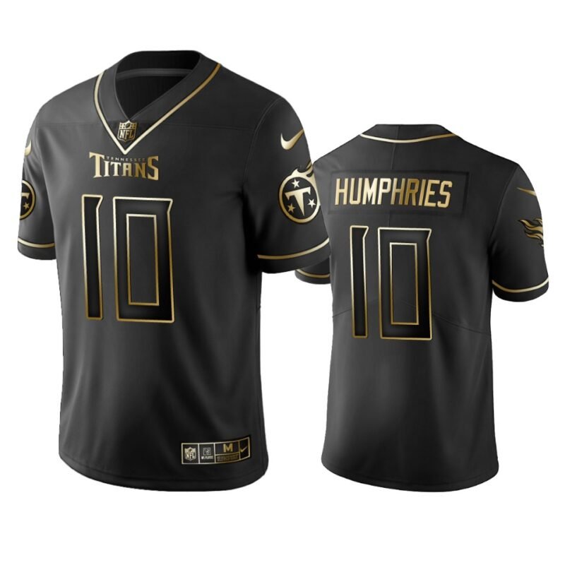 Titans #10 Adam Humphries Stitched NFL Vapor Untouchable Limited Black Golden Jersey - TNT271