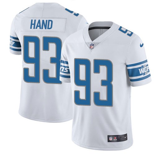 Nike Lions #93 Da'Shawn Hand White Stitched NFL Vapor Untouchable Limited Jersey - DTL385