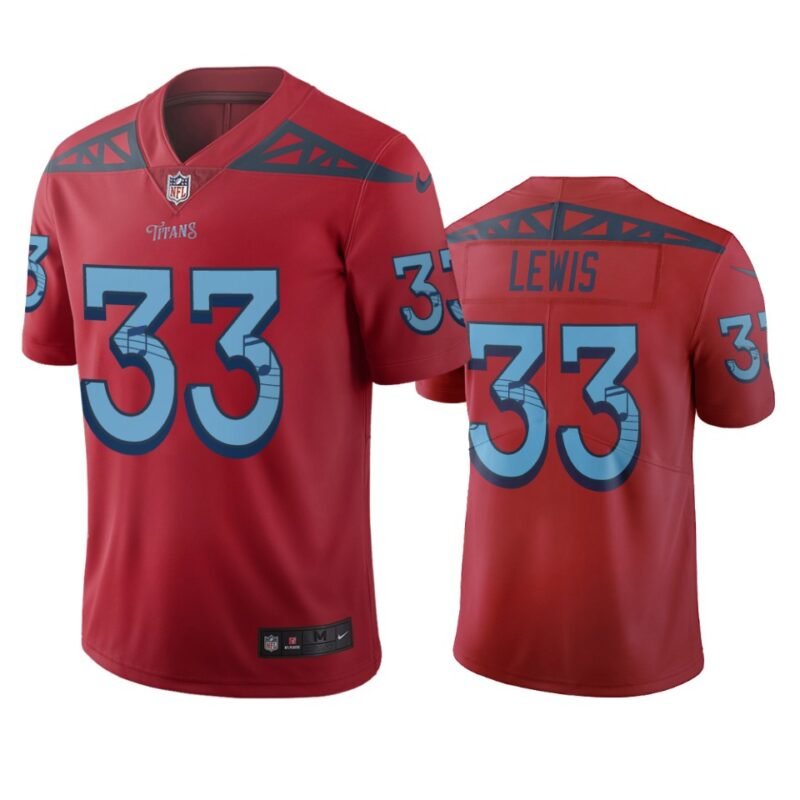 Tennessee Titans #33 Dion Lewis Red Vapor Limited City Edition NFL Jersey - TNT93