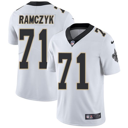 Nike Saints #71 Ryan Ramczyk White Stitched NFL Vapor Untouchable Limited Jersey - NOS59