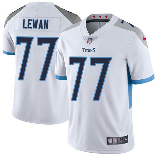 Nike Titans #77 Taylor Lewan White Stitched NFL Vapor Untouchable Limited Jersey - TNT36