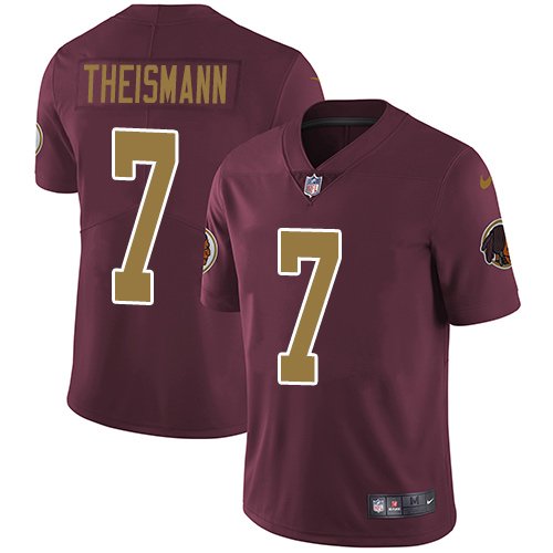 Nike Redskins #7 Joe Theismann Burgundy Red Alternate Stitched NFL Vapor Untouchable Limited Jersey - WAC49
