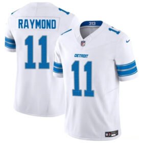 White Detroit Lions #11 Kalif Raymond 2024 F.U.S.E. Vapor Limited Stitched Jersey - DTL44