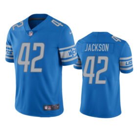 Blue Detroit Lions #42 Justin Jackson Vapor Untouchable Limited Stitched Jersey - DTL142