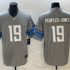Grey Detroit Lions #19 Donovan Peoples-Jones Vapor Untouchable Limited Stitched Jersey - DTL147